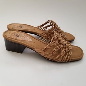 LifeStride Jitter Woven Beaded Mules Sandals